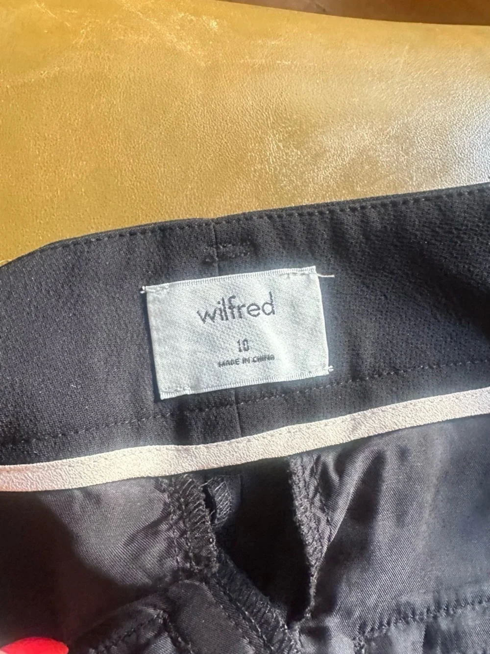 Aritzia Black Tie-Waist Ankle Trousers - Picture 7 of 7